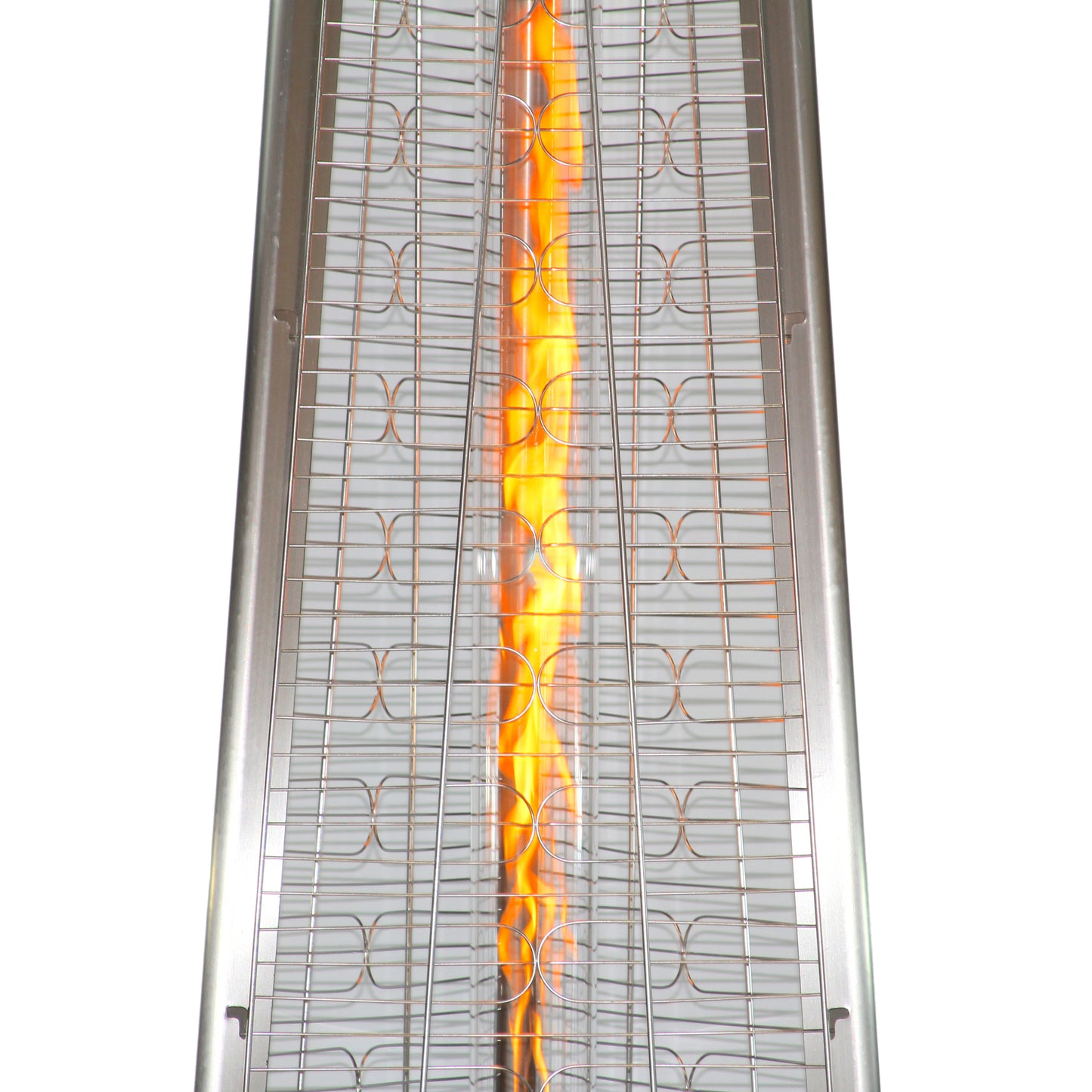 RADtec - 93" Pyramid Flame Propane Patio Heater - Stainless Steel Finish (41,000 BTU) - PYR-SSP