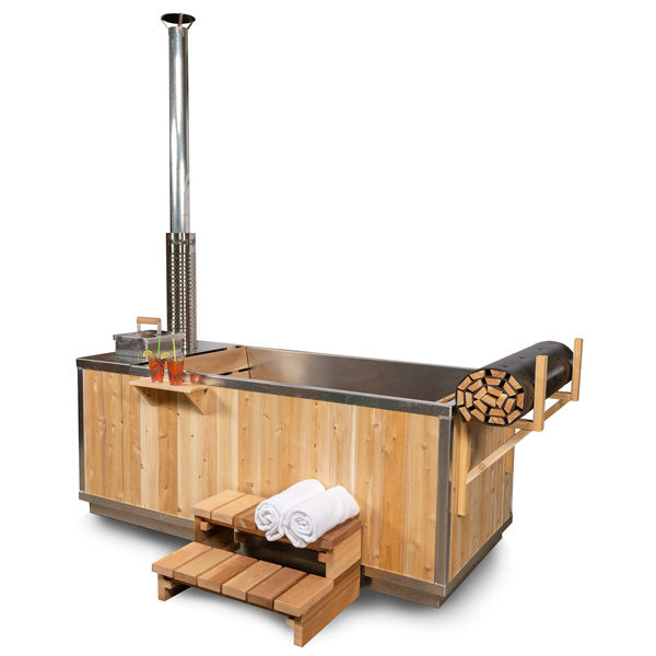Dundalk Leisurecraft Canadian Timber - The Starlight Wood Burning Hot Tub w/Cover - CT372W