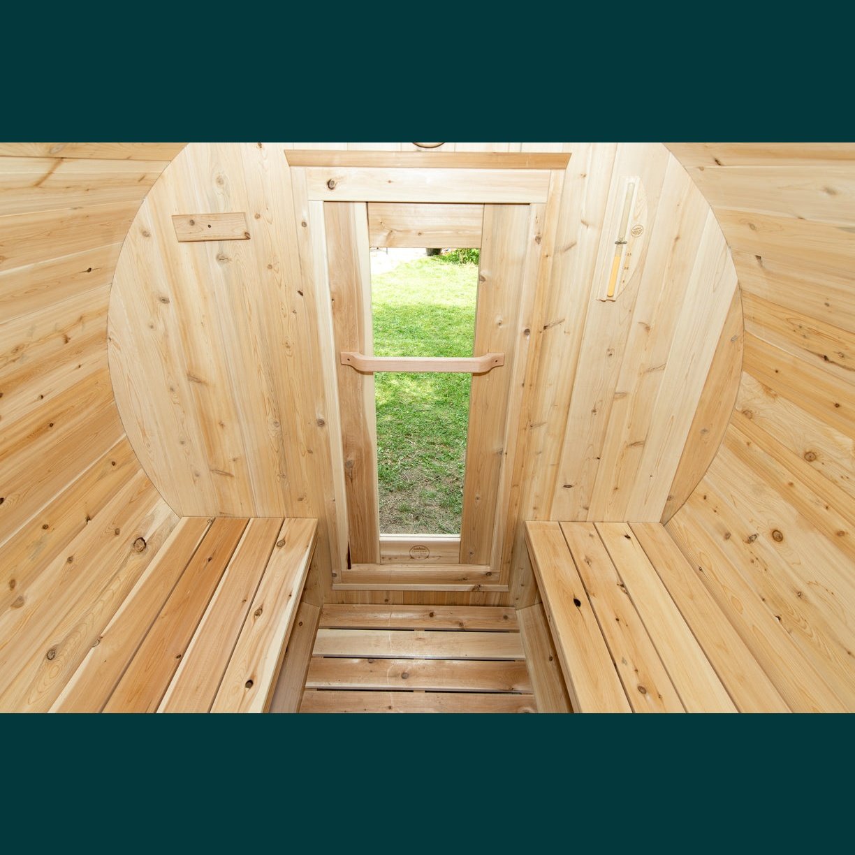 Karhu - Wood Burning Sauna Heater 9053-624 with Leisurecraft - Harmony Barrel Sauna CTC22W BUNDLE