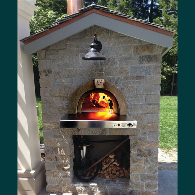 HPC Fire - Built-In Hybrid Gas/Wood Ready-To-Finish Oven - FDP-DINAPOLI/RTF-EI-LP/NG