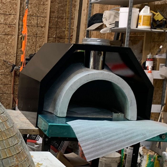 HPC Fire - Built-In Hybrid Gas/Wood Ready-To-Finish Oven - FDP-DINAPOLI/RTF-EI-LP/NG