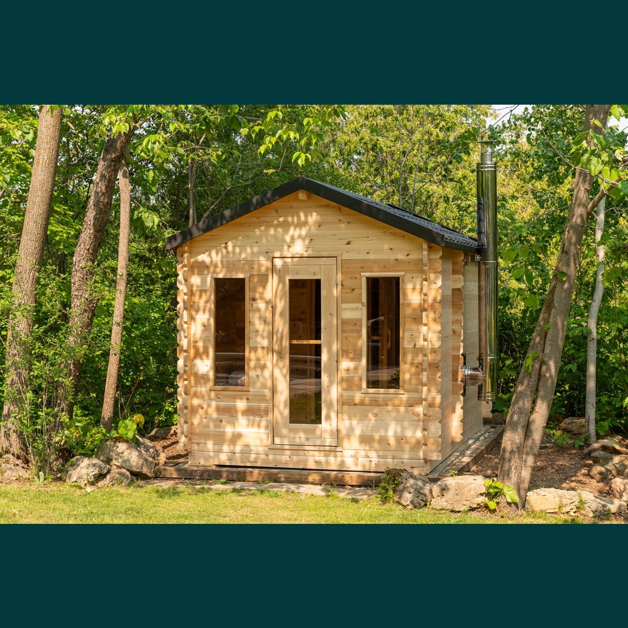 Dundalk Leisurecraft Canadian Timber - Georgian Cabin Sauna with Changeroom CTC88CW