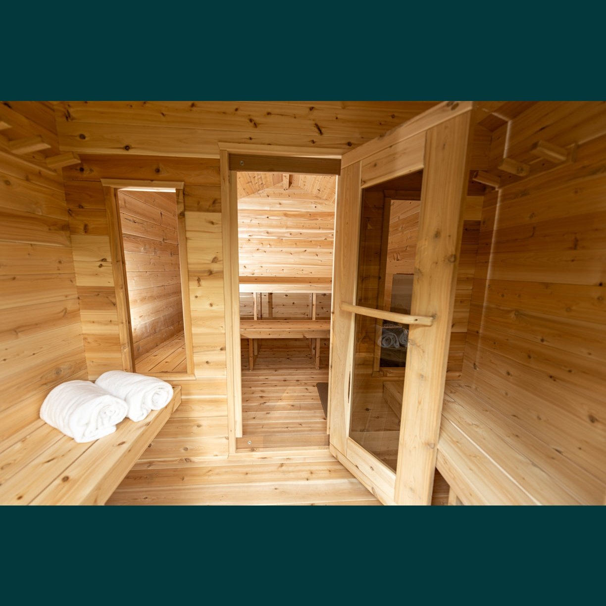 Dundalk Leisurecraft Canadian Timber - Georgian Cabin Sauna with Changeroom CTC88CW