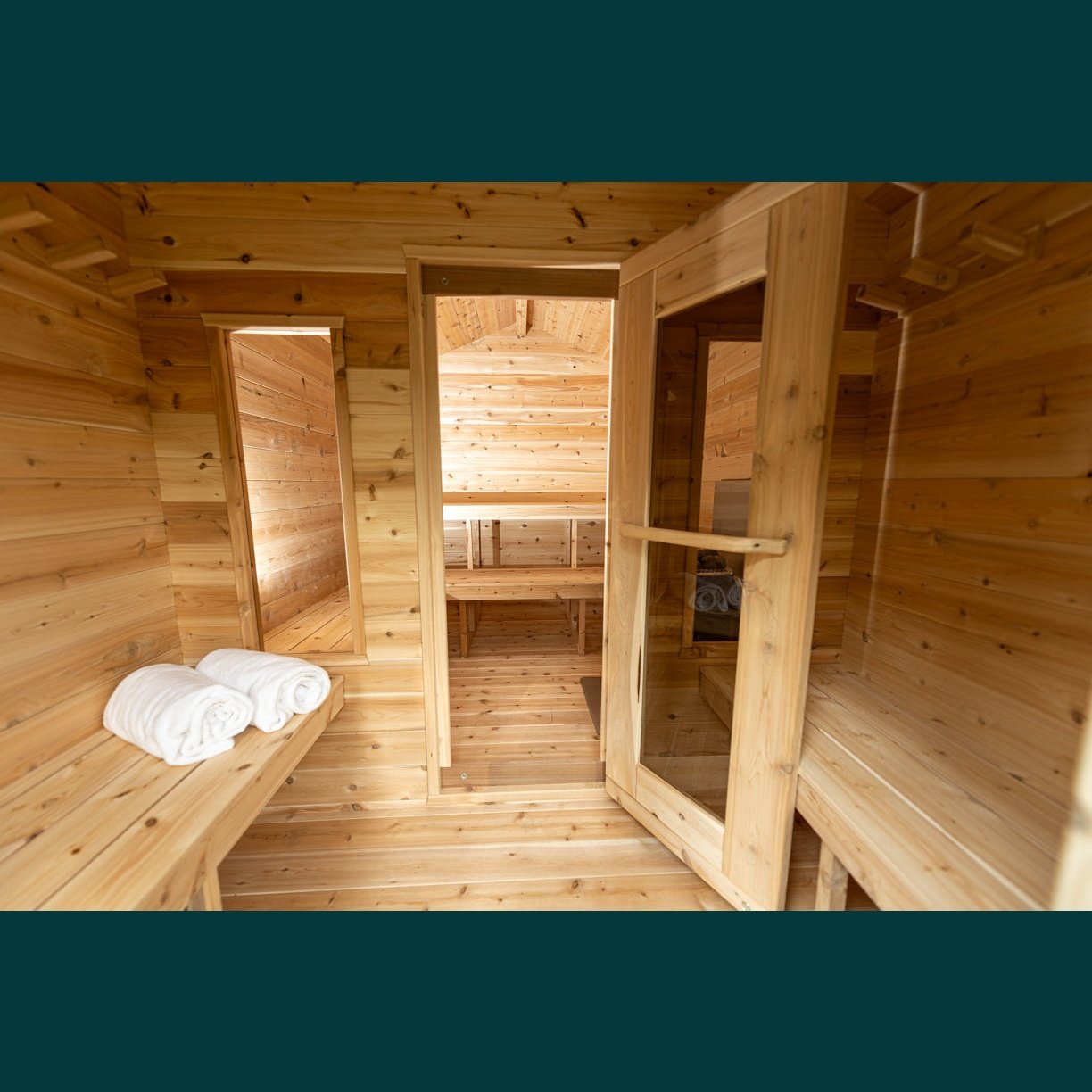Dundalk Leisurecraft Canadian Timber - Georgian Cabin Sauna with Changeroom CTC88CW