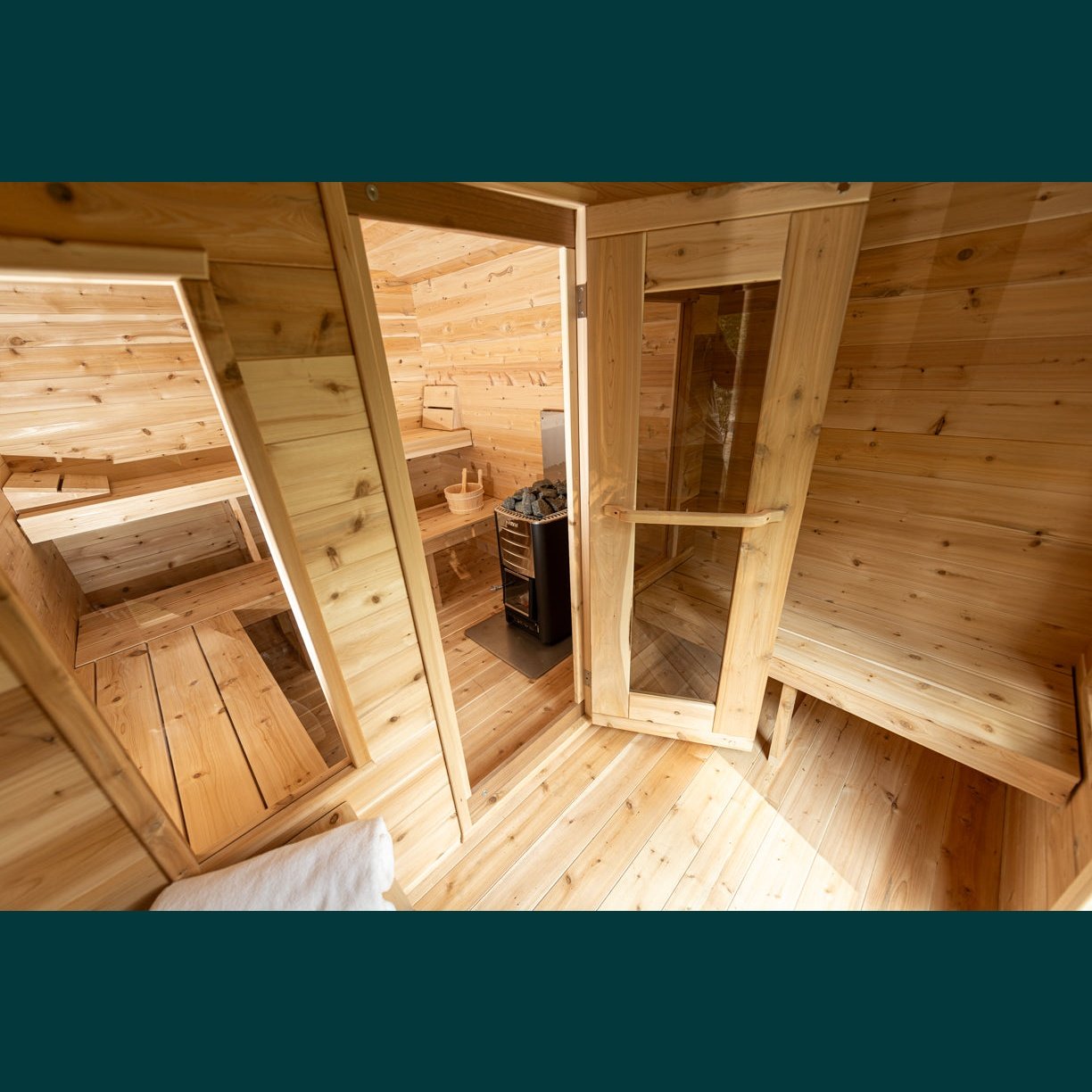 Dundalk Leisurecraft Canadian Timber - Georgian Cabin Sauna with Changeroom CTC88CW