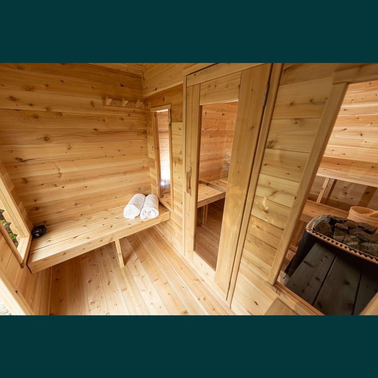Dundalk Leisurecraft Canadian Timber - Georgian Cabin Sauna with Changeroom CTC88CW