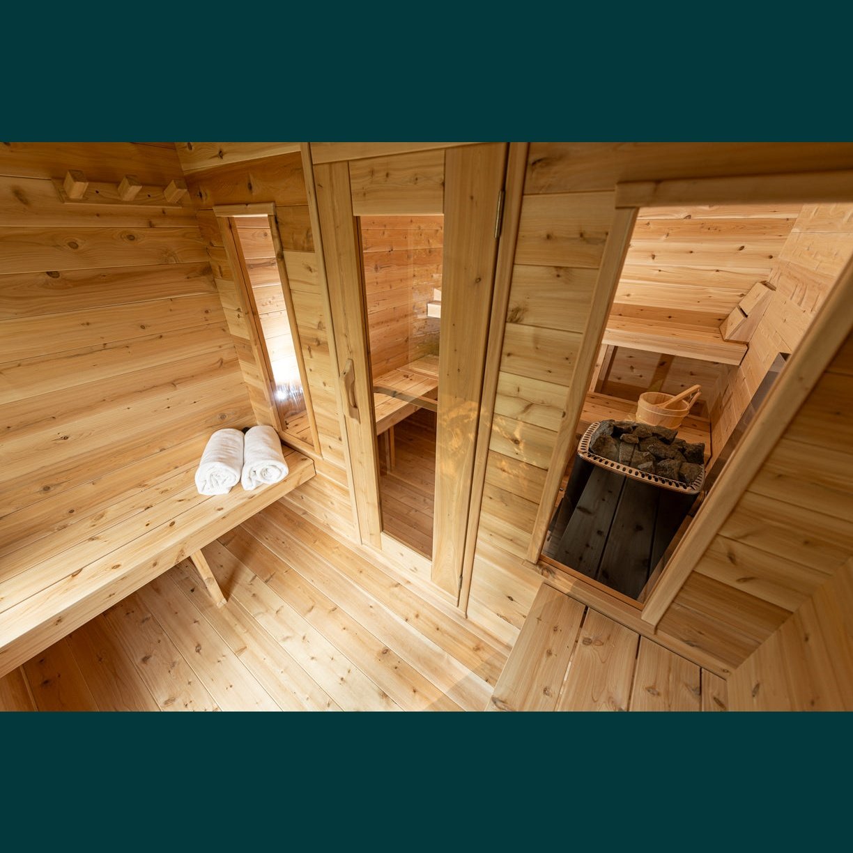 Dundalk Leisurecraft Canadian Timber - Georgian Cabin Sauna with Changeroom CTC88CW
