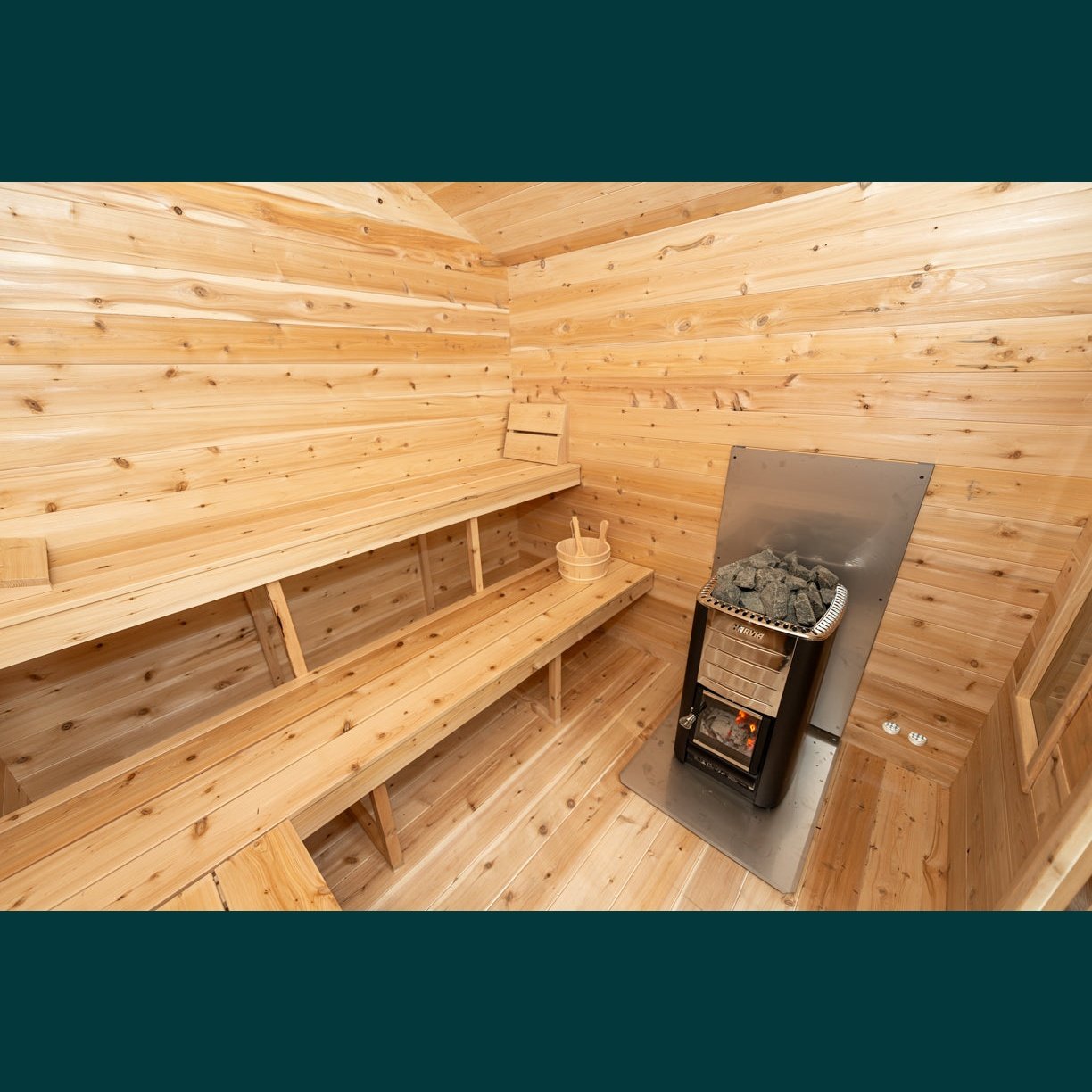 Dundalk Leisurecraft Canadian Timber - Georgian Cabin Sauna with Changeroom CTC88CW
