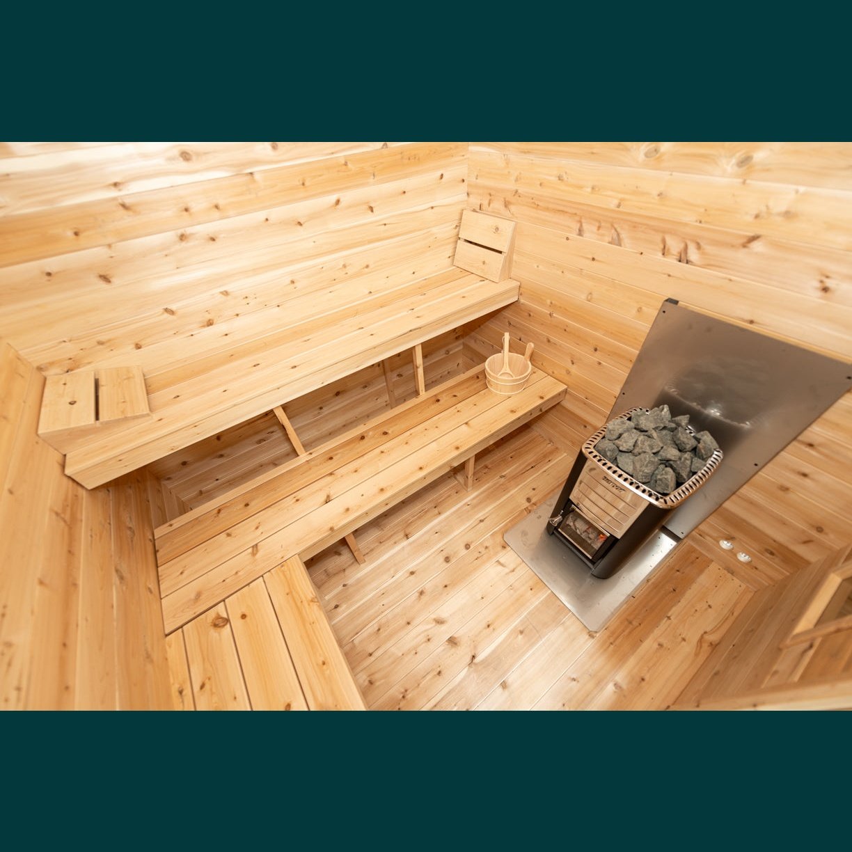Dundalk Leisurecraft Canadian Timber - Georgian Cabin Sauna with Changeroom CTC88CW