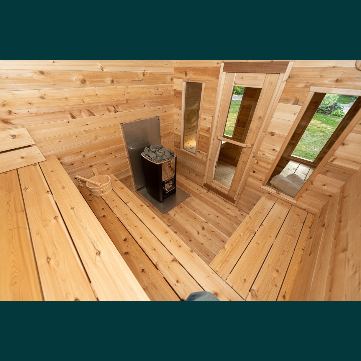 Dundalk Leisurecraft Canadian Timber - Georgian Cabin Sauna with Changeroom CTC88CW