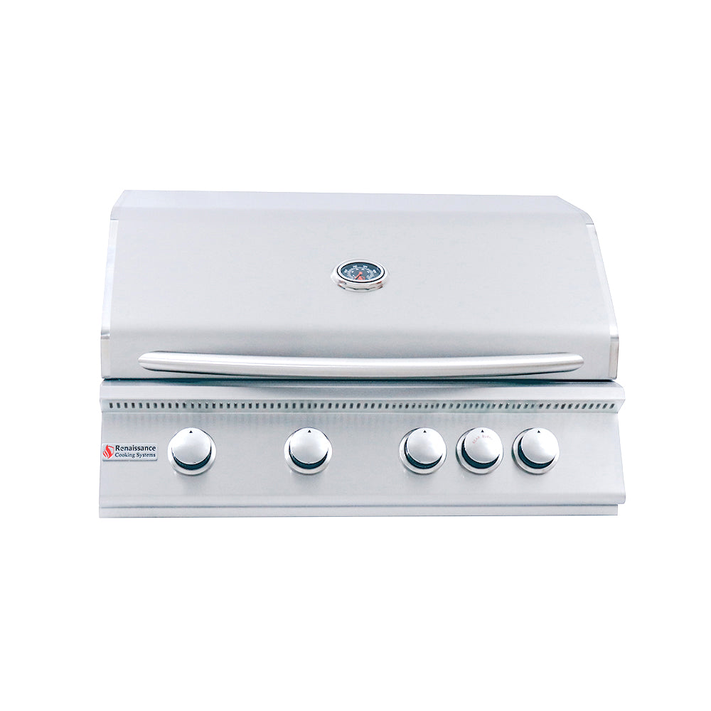 Renaissance Cooking Systems - 32" Premier Grill W/ Rear Burner - RJC32A/RJC32A LP