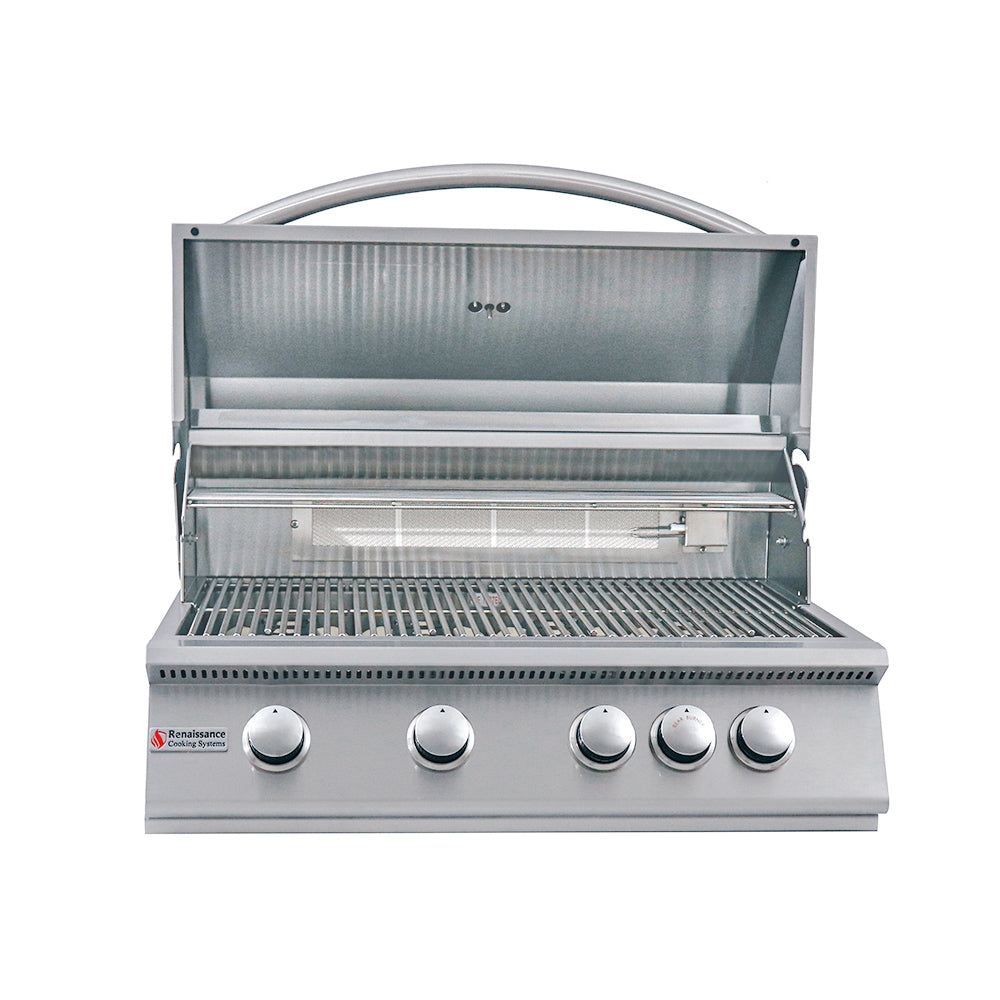 Renaissance Cooking Systems - 32" Premier Grill W/ Rear Burner - RJC32A/RJC32A LP