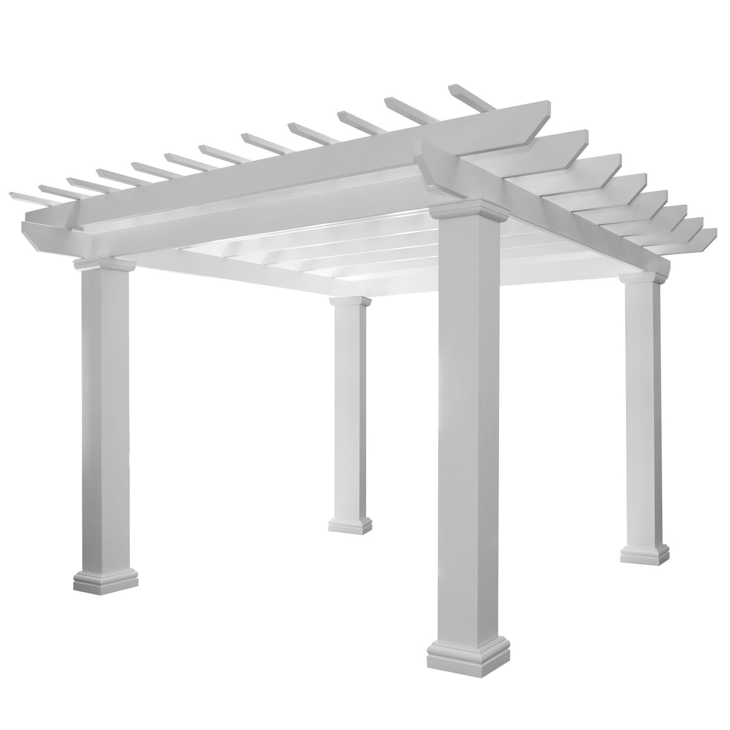 Arbors Direct - Serenity 8'x8' Pergola with Square Columns - 920101