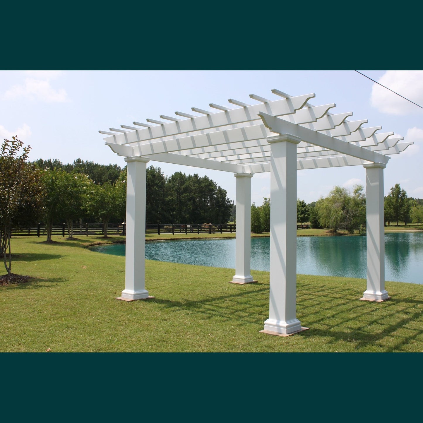 Arbors Direct - Serenity 8'x8' Pergola with Square Columns - 920101