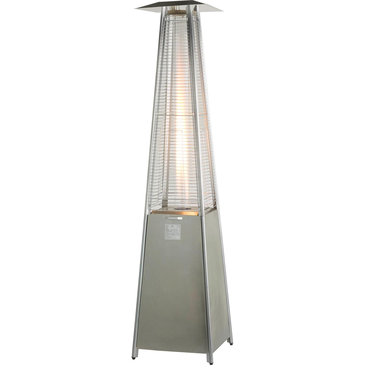 RADtec - 89" Tower Flame Propane Patio Heater - Stainless Steel (41,000 BTU) - TF-SS-P