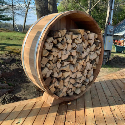 Dundalk Leisurecraft - 5' Clear Cedar Firewood Storage 250F