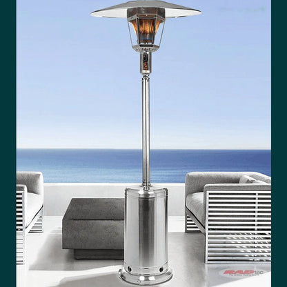 RADtec - 96" Real Flame Propane Patio Heater - Stainless Steel Finish (40,000 BTU) - RF-SS