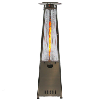 RADtec - 93" Pyramid Flame Propane Patio Heater - Stainless Steel Finish (41,000 BTU) - PYR-SSP