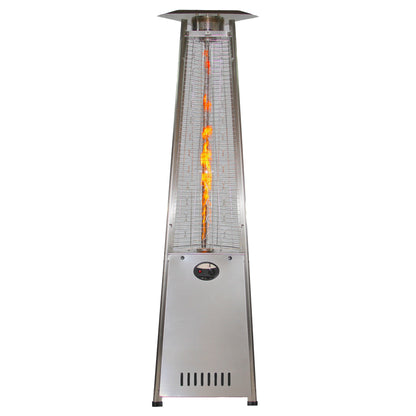 RADtec - 93" Pyramid Flame Propane Patio Heater - Stainless Steel Finish (41,000 BTU) - PYR-SSP