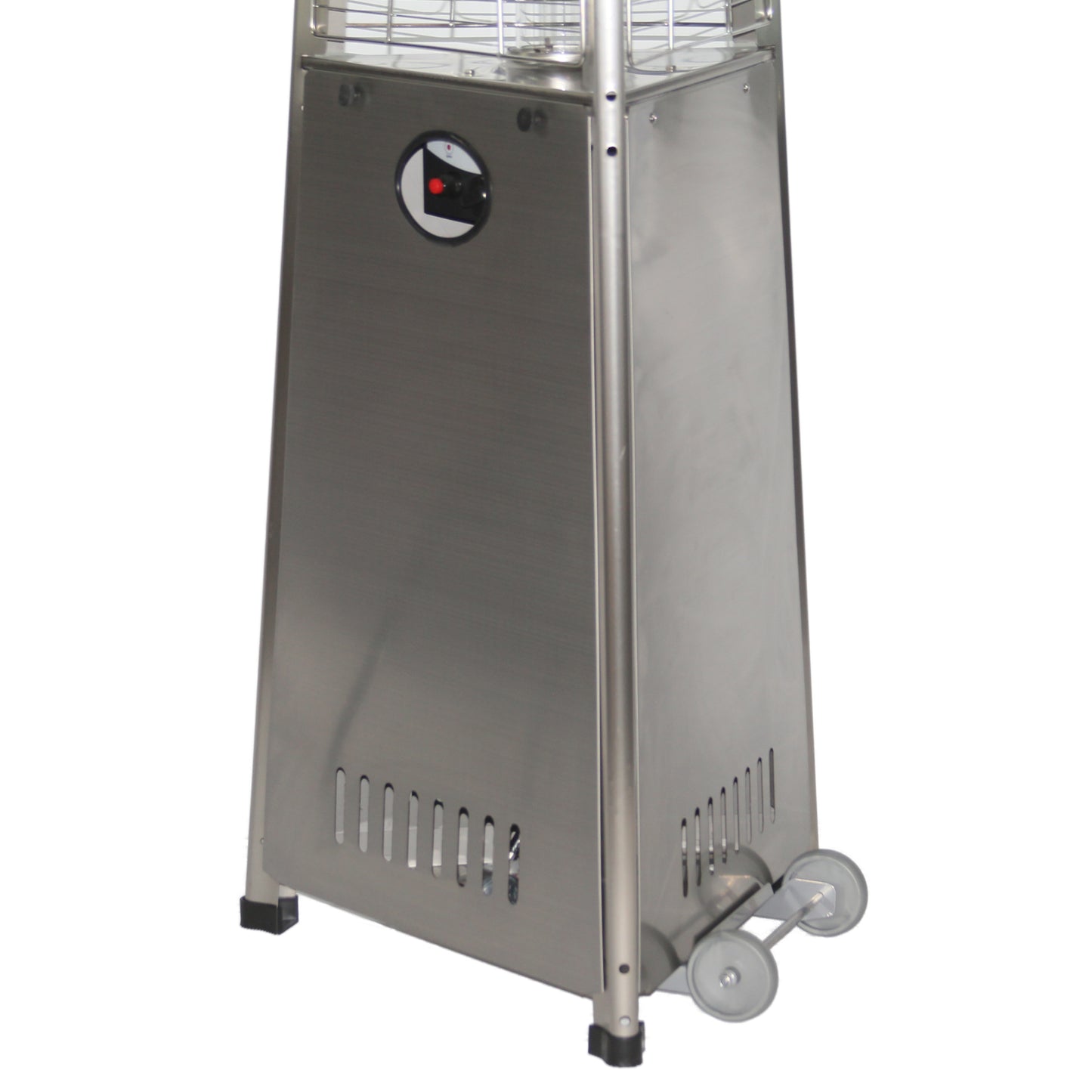 RADtec - 93" Pyramid Flame Propane Patio Heater - Stainless Steel Finish (41,000 BTU) - PYR-SSP