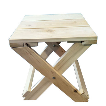 Dundalk Leisurecraft Canadian Timber - Adirondack Foldable End Table - White Cedar - 70102023