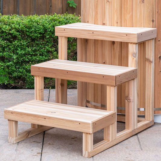 Dundalk Leisurecraft Canadian Timber - 3 Tier Steps for Cold Plunge - 730188