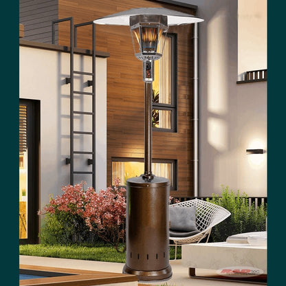 RADtec - 96" Real Flame Natural Gas Patio Heater - Antique Bronze Finish (40,000 BTU) - RF-ABNG