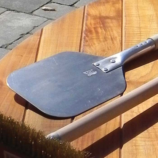 HPC Fire - Aluminum Pizza Peel - 9"x11" w/38" Wood Handle - FDP-ALUM PEEL