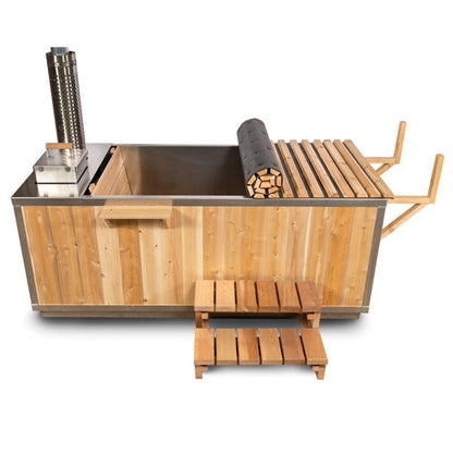 Dundalk Leisurecraft Canadian Timber - The Starlight Wood Burning Hot Tub w/Cover - CT372W