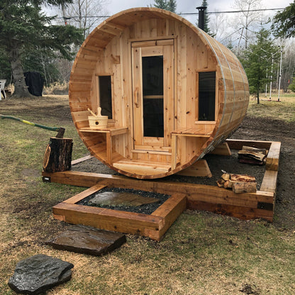 Dundalk Leisurecraft Canadian Timber - Tranquility Barrel Sauna CTC2345W