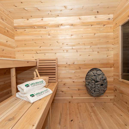 Dundalk Leisurecraft Canadian Timber - Georgian Cabin Sauna with Porch CTC88PW