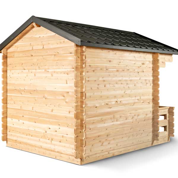 Dundalk Leisurecraft Canadian Timber - Georgian Cabin Sauna with Porch CTC88PW