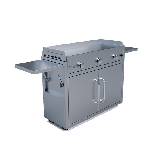 Le Griddle - Triple Burner Griddle w/ Cart - Natural Gas GFE105 CK