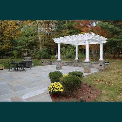 Arbors Direct - Serenity 8'x8' Pergola with Round Columns - 920001