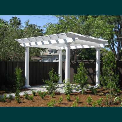 Arbors Direct - Serenity 8'x8' Pergola with Round Columns - 920001