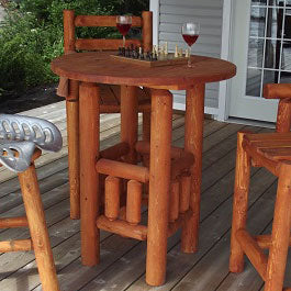 Dundalk Leisurecraft Canadian Timber - 36" Round Bistro Table - L124