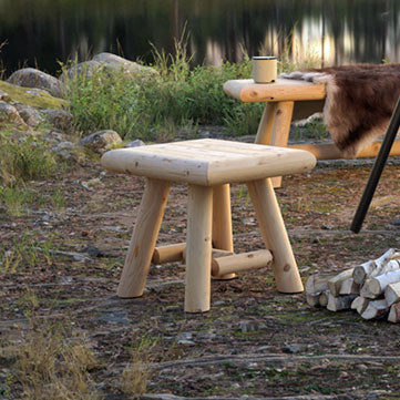 Dundalk Leisurecraft Canadian Timber - Table/Stool 45x38x46cm - L136