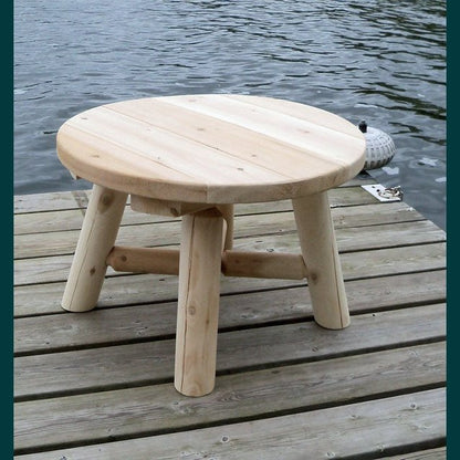 Dundalk Leisurecraft Canadian Timber - 24" Round End Table (60cm) - L137