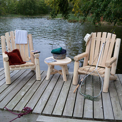 Dundalk Leisurecraft Canadian Timber - 24" Round End Table (60cm) - L137