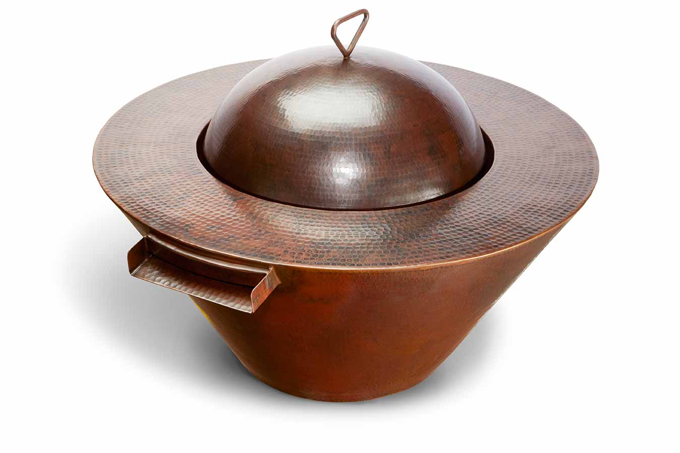 HPC Fire - Tempe-Mesa-EVO 360 - 19" Hand Hammered Copper Fire Bowl Cover - FPHC-26TEMP/32MESA