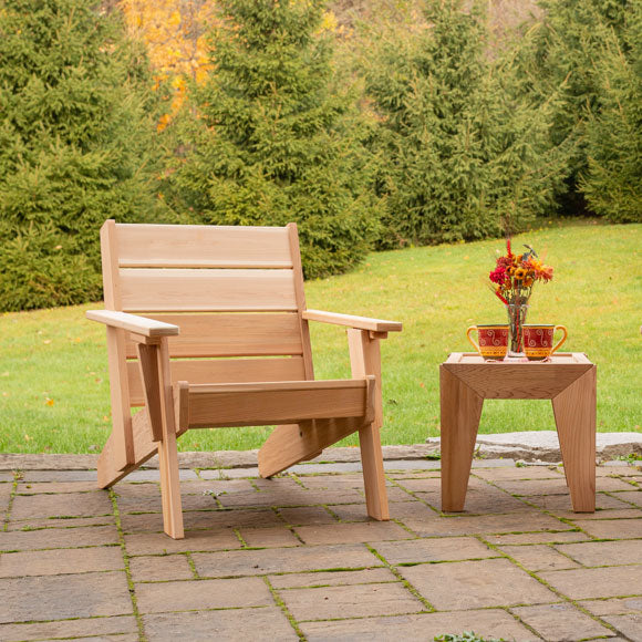 Dundalk Leisurecraft Canadian Timber - Pacific Modern Outdoor Chair - PM110