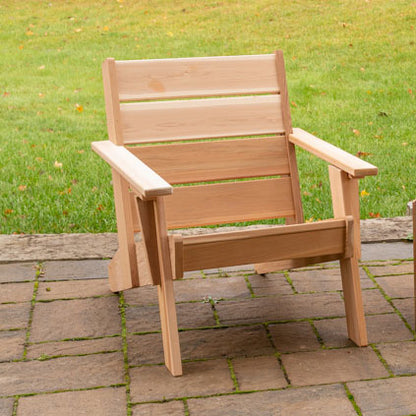 Dundalk Leisurecraft Canadian Timber - Pacific Modern Outdoor Chair - PM110