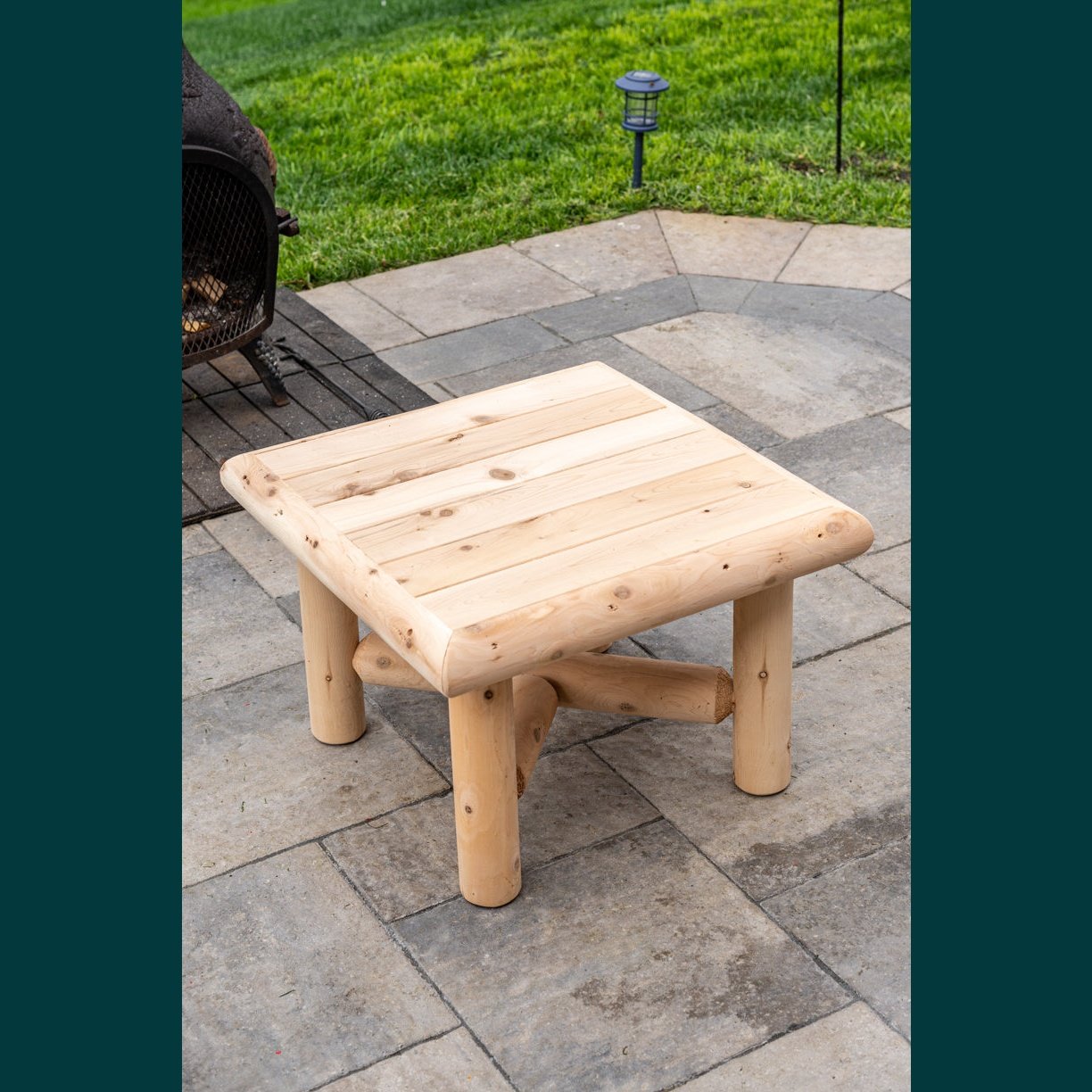 Dundalk Leisurecraft Canadian Timber - 36" Square End Table - L100