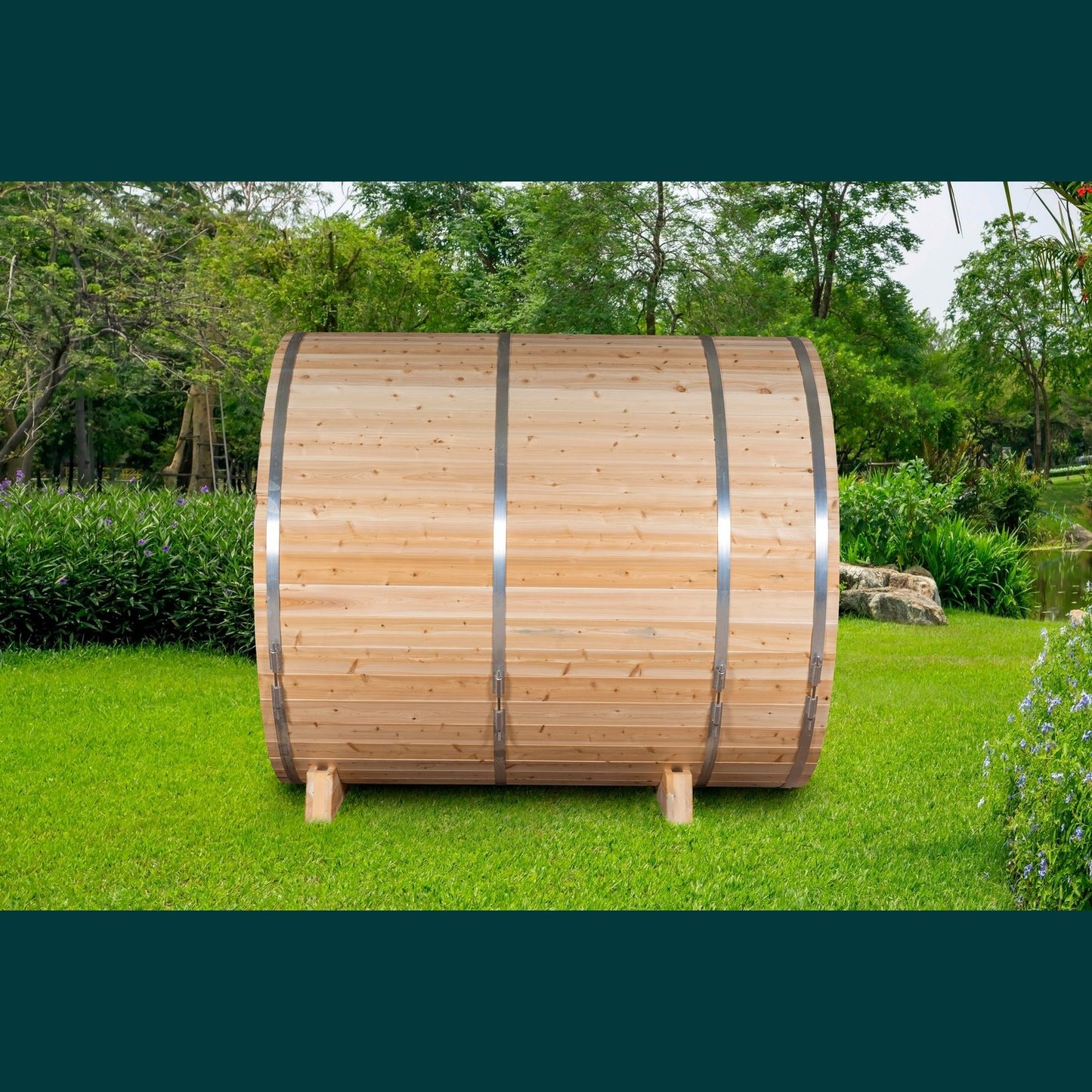 Dundalk Leisurecraft Canadian Timber - Serenity MP Barrel Sauna CTC2245MP