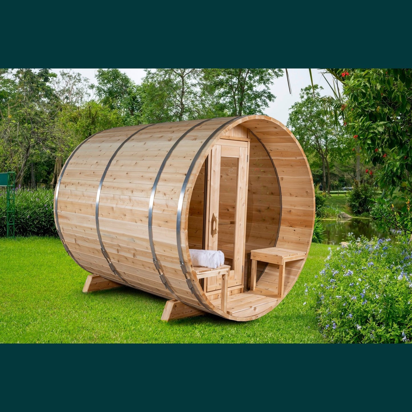 Dundalk Leisurecraft Canadian Timber - Serenity MP Barrel Sauna CTC2245MP