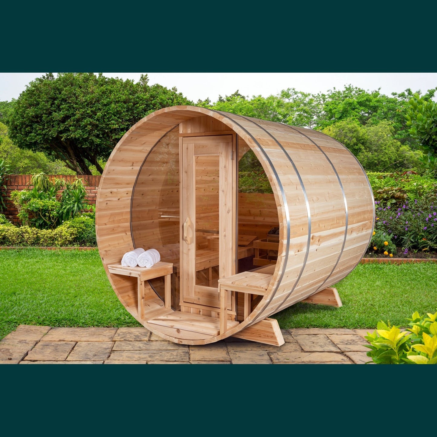 Dundalk Leisurecraft Canadian Timber - Serenity MP Barrel Sauna CTC2245MP