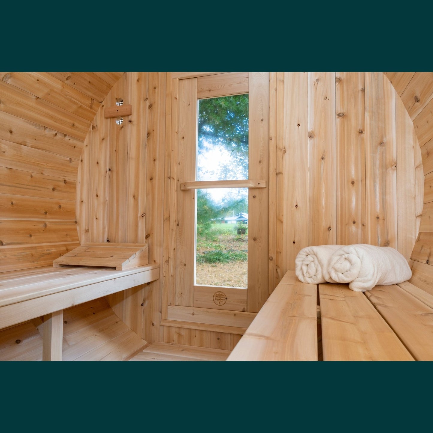 Dundalk Leisurecraft Canadian Timber - Serenity Barrel Sauna CTC2245W