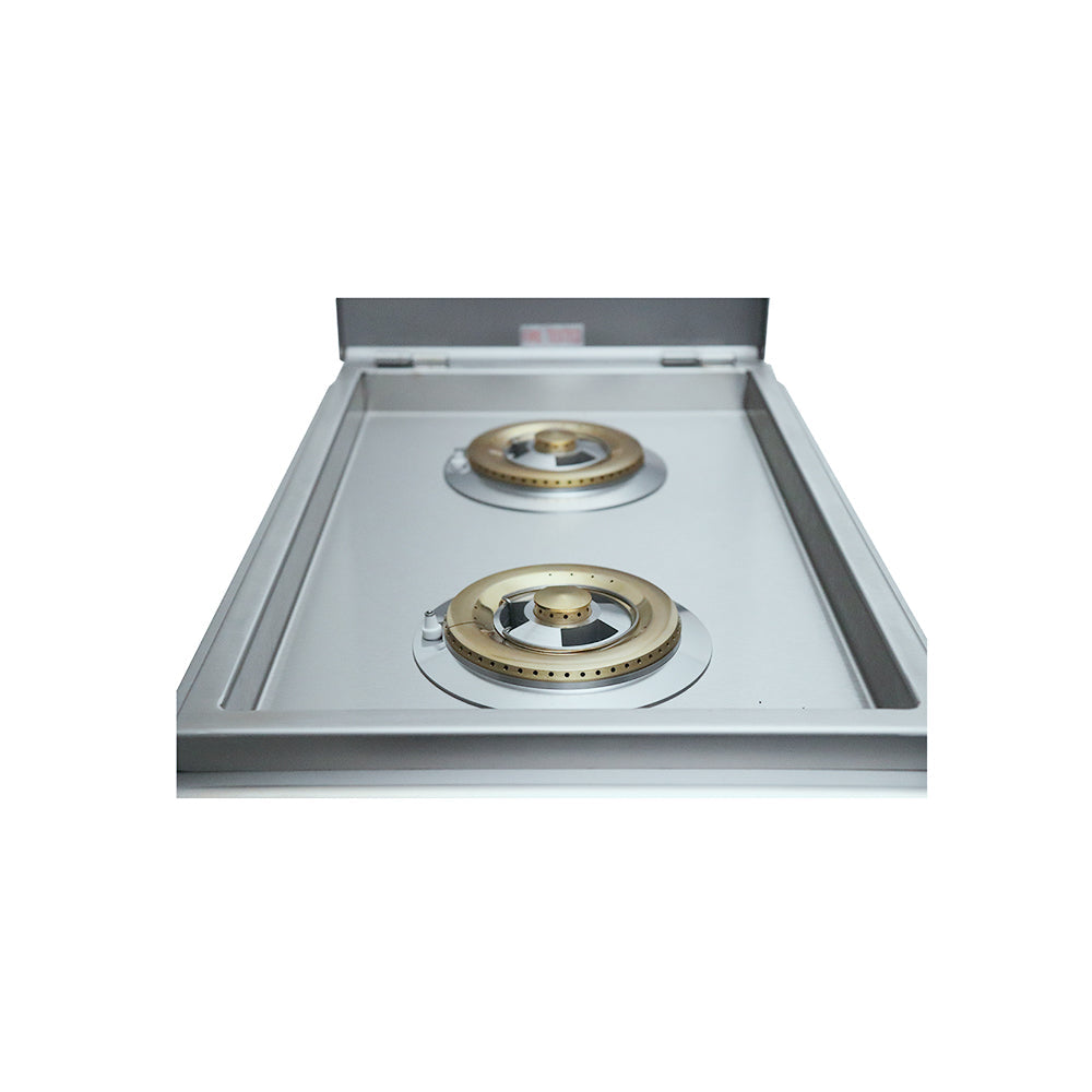 Renaissance Cooking Systems - Cutlass Pro Double Side Burner W/ Blue LEDs - RDB1EL/RDB1EL LP