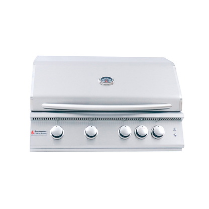 Renaissance Cooking Systems - 32" Premier Grill W/ Rear Burner & Blue LEDs - RJC32AL/RJC32AL LP