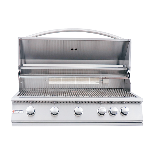 Renaissance Cooking Systems - 40" Premier Grill W/ Rear Burner - RJC40A/RJC40A LP